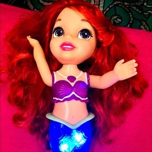 Ariel little mermaid bath doll.